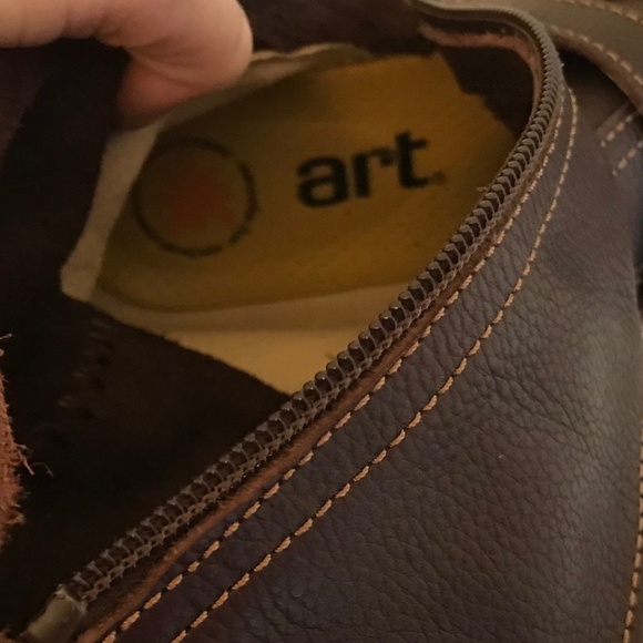 THE ART COMPANY BROWN BERLIN LEATHER BOOTS - Picture 14 of 15